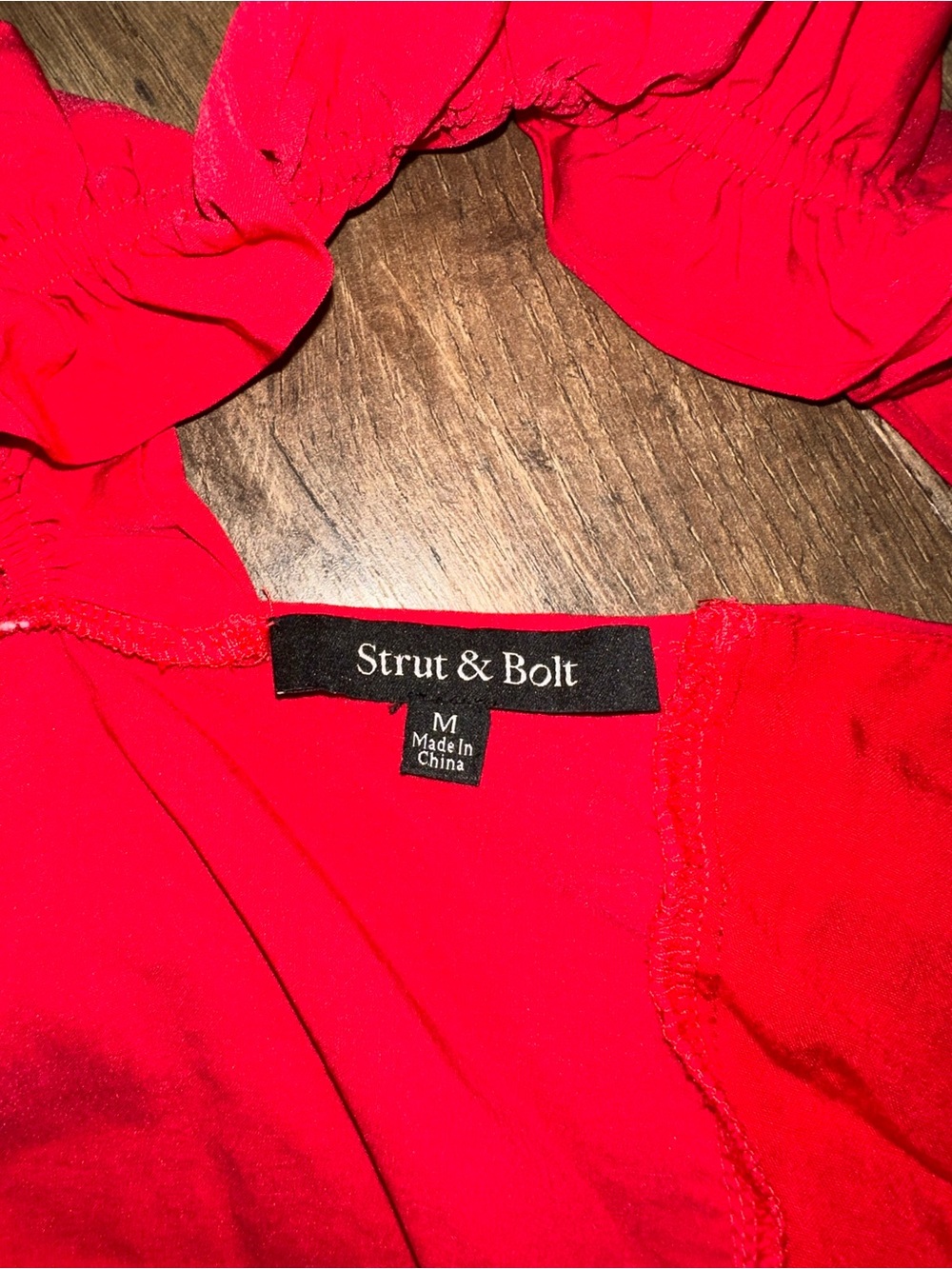 Strut & Bolt Red Women's Boutique Top